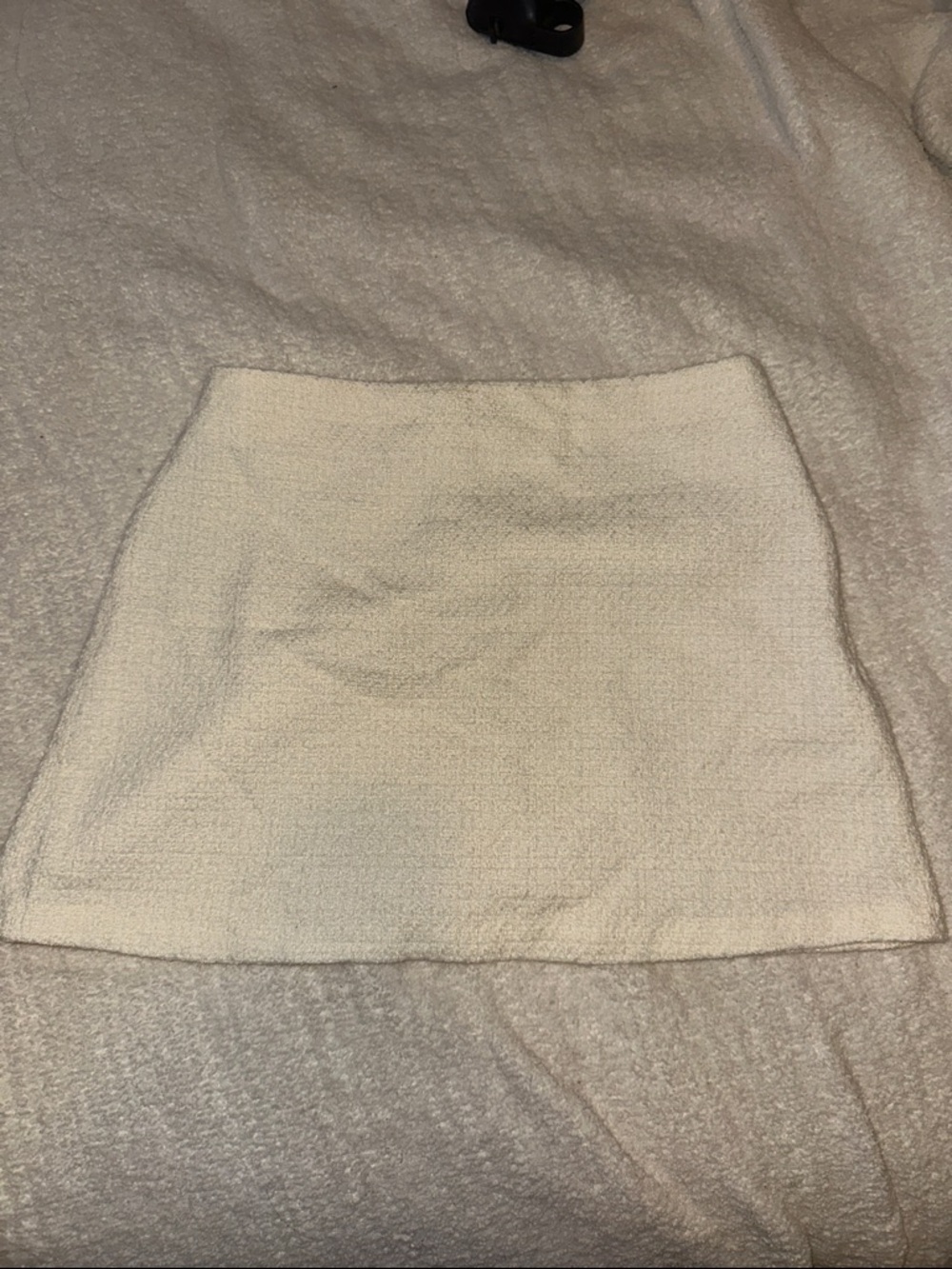 Abercrombie & Fitch Cream Bouclé Mini Skirt